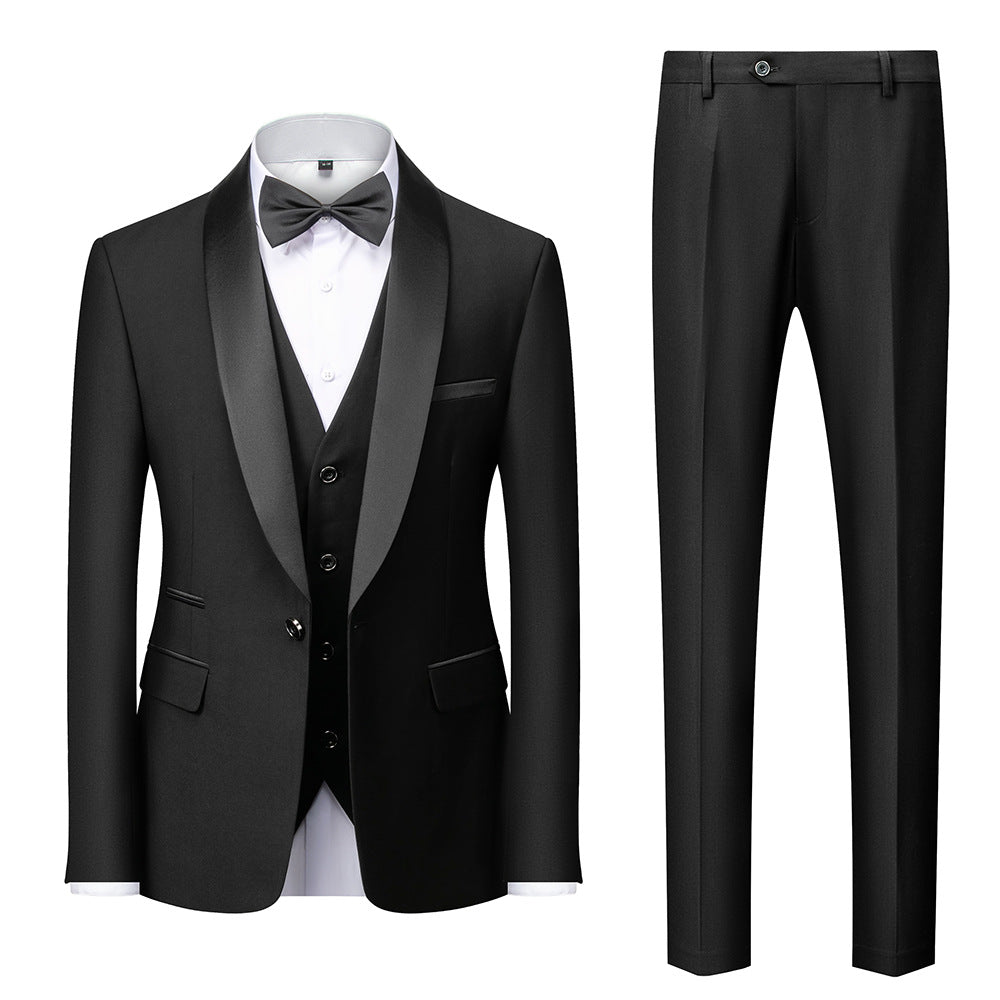 Autumn New Men's Business Casual Slim Suit - Wedding & Groom's Dress Pavilion 1976