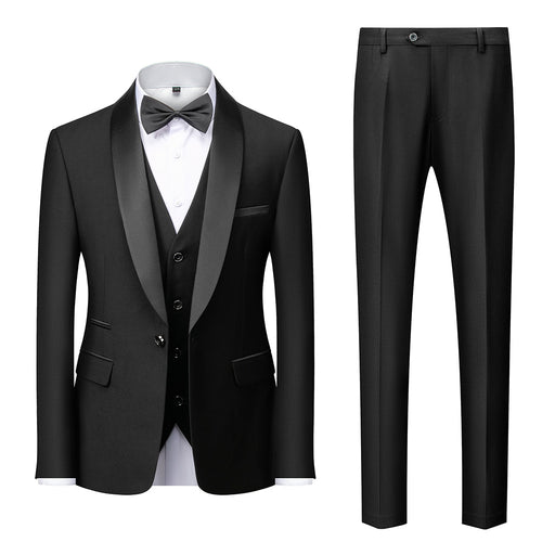 Autumn New Men's Business Casual Slim Suit - Wedding & Groom's Dress Pavilion 1976