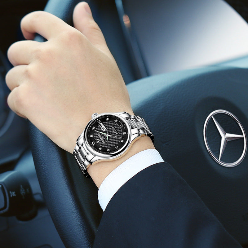 Men's Waterproof Stainless Steel Quartz Watch