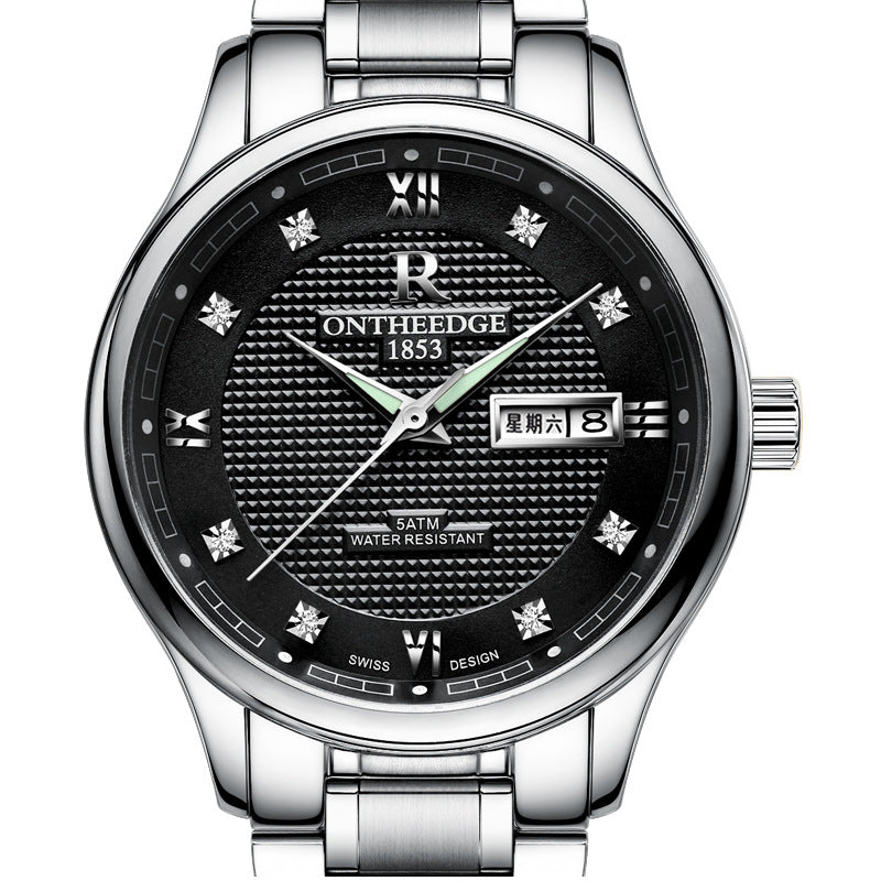 Men's Waterproof Stainless Steel Quartz Watch