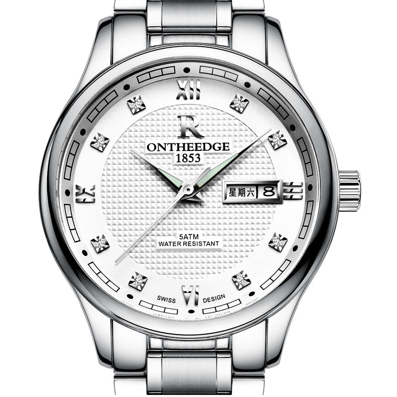 Men's Waterproof Stainless Steel Quartz Watch