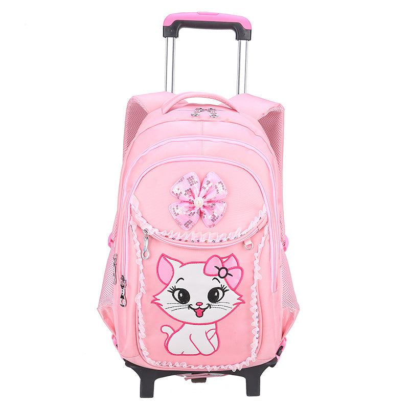 Pink Princess Trolley Backpack