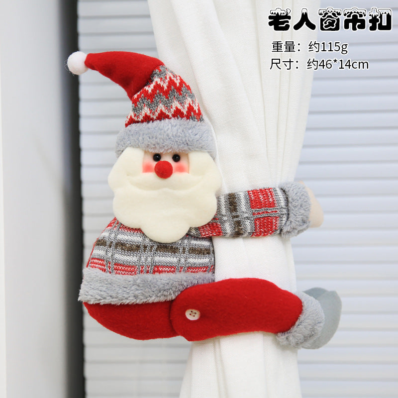 Christmas Cartoon Doll Curtain Buckle