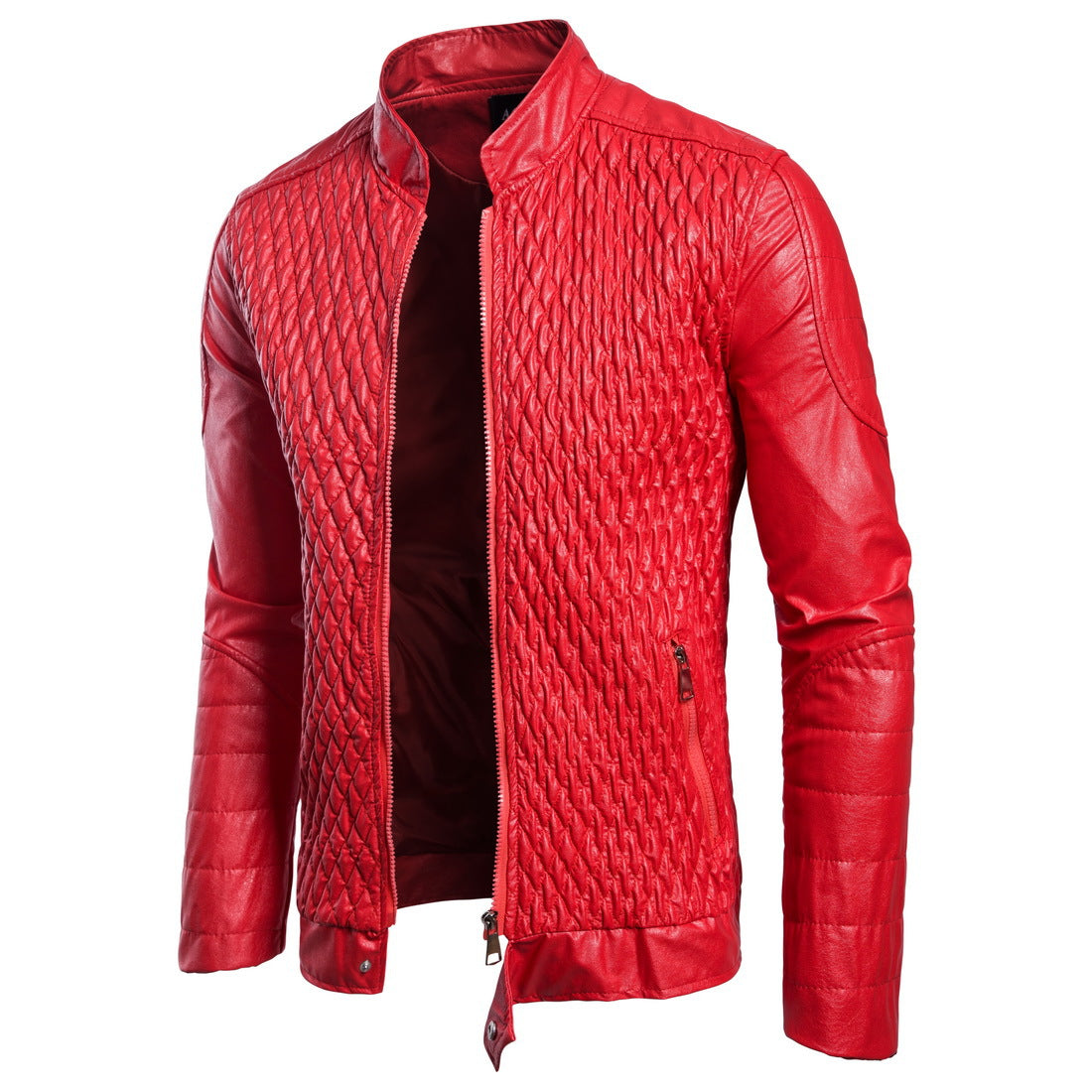 Men's Leather Jacket Autumn  Plus Size