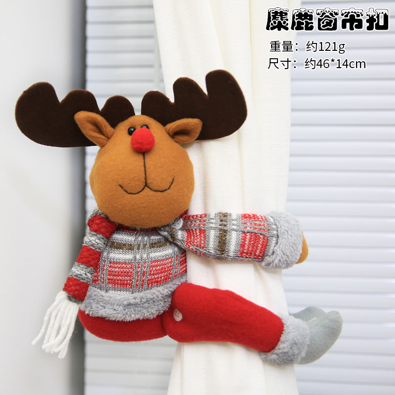 Christmas Cartoon Doll Curtain Buckle