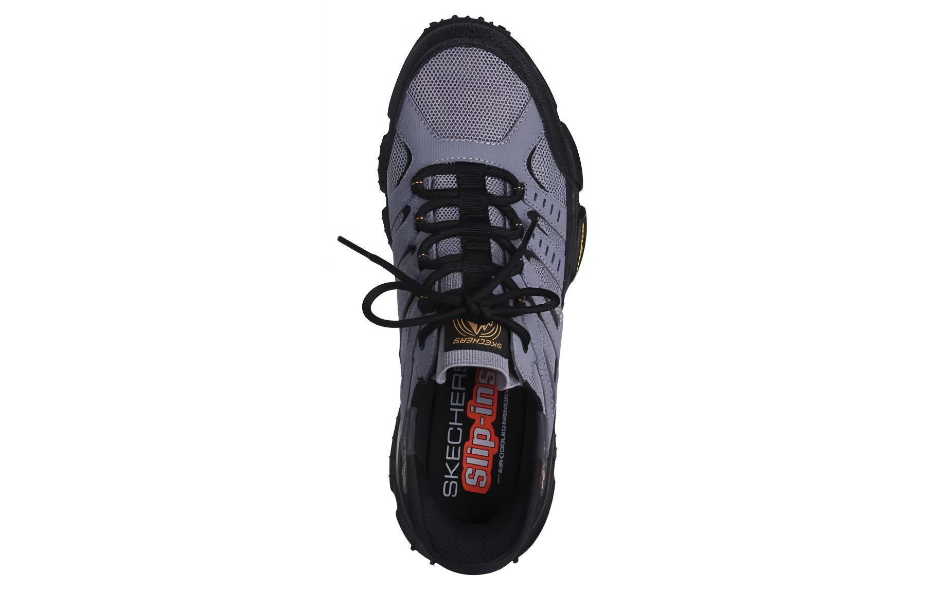 Skechers Outdoor Men’s Wear-Resistant Low-Top Running Shoes – Black & Gray