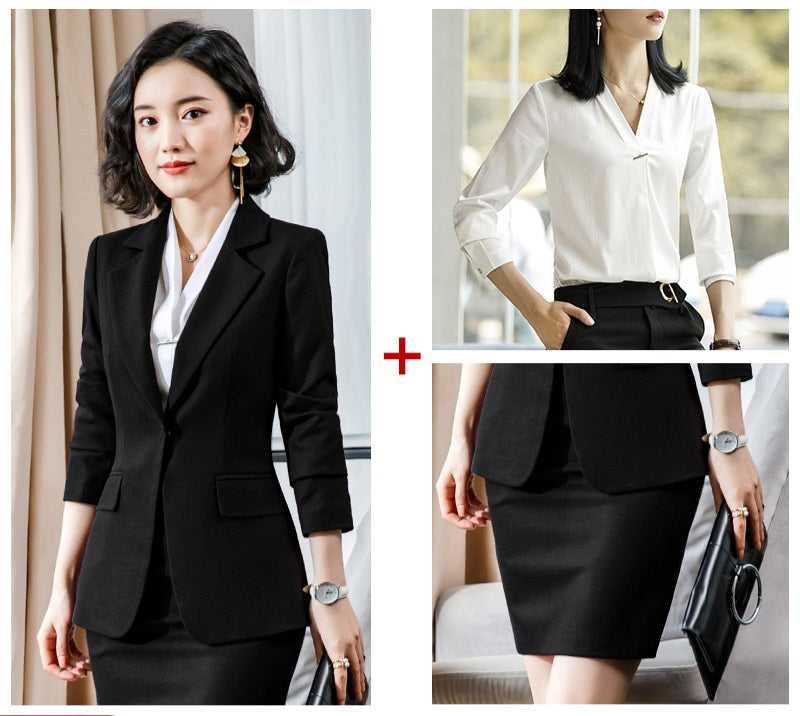 Professional suit, fashion temperament workwear skirt (On Hand)