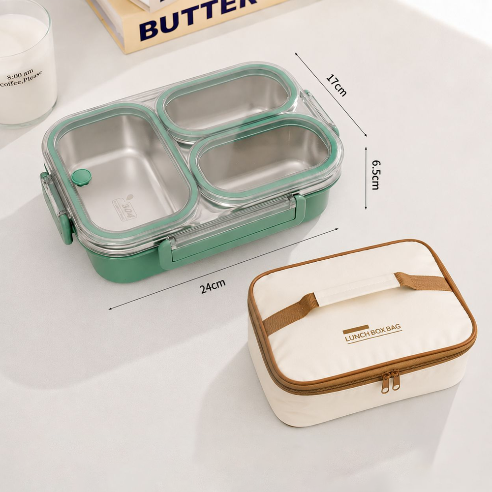 BentoFresh Stainless Insulated Lunch Box