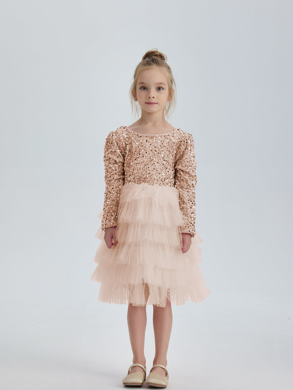 Elegant Tiered Sequin Dress