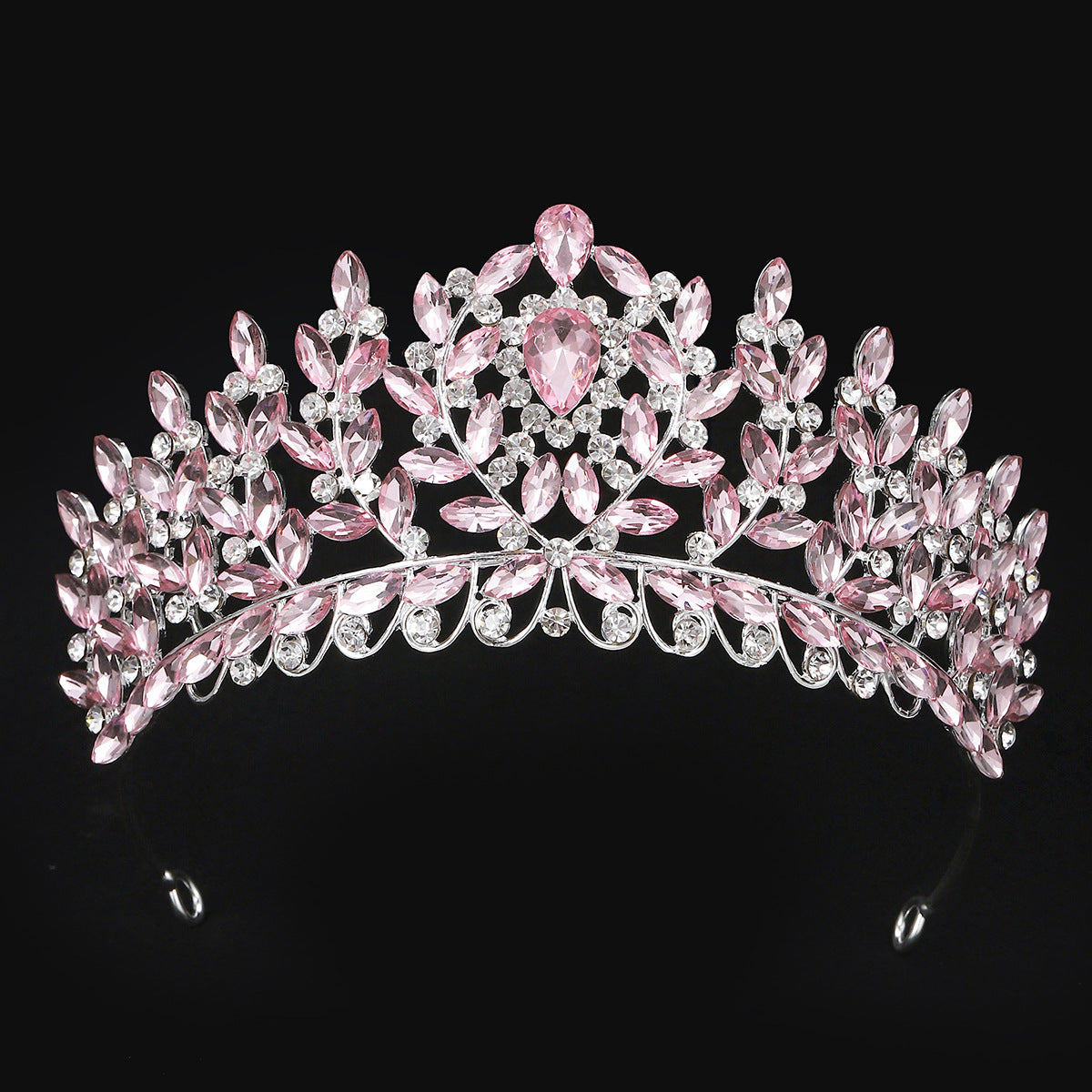 High-grade rhinestone wedding dress, crown tiara
