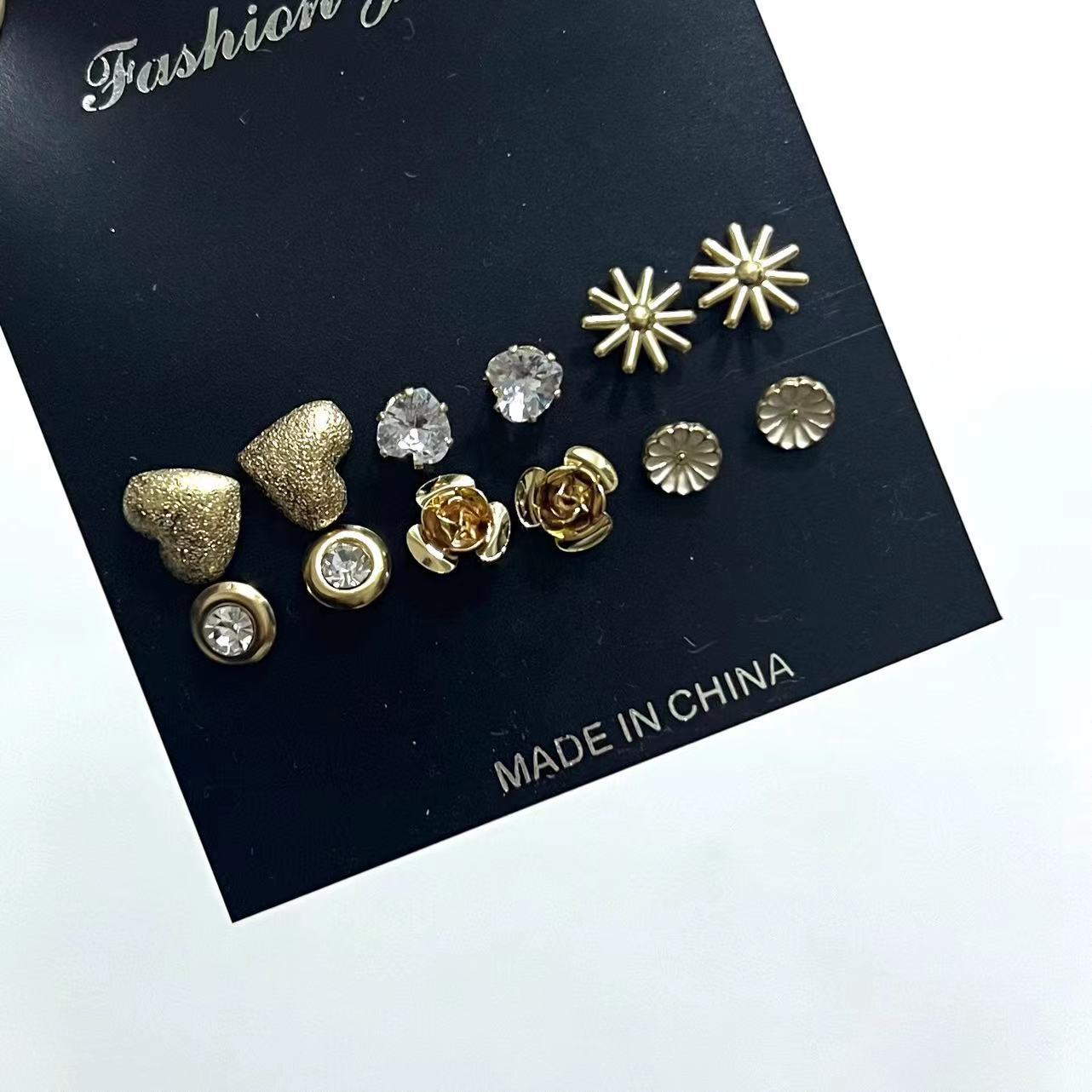 Shiny Gold Earrings for Women Girls