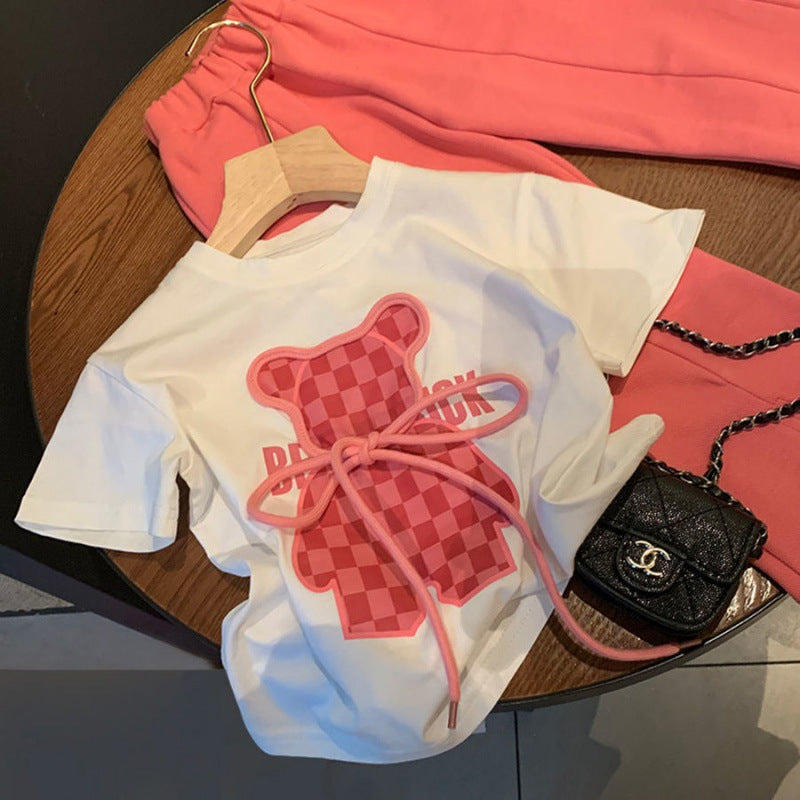 Summer Set - Stylish T-Shirt & Flared Pants for Girls