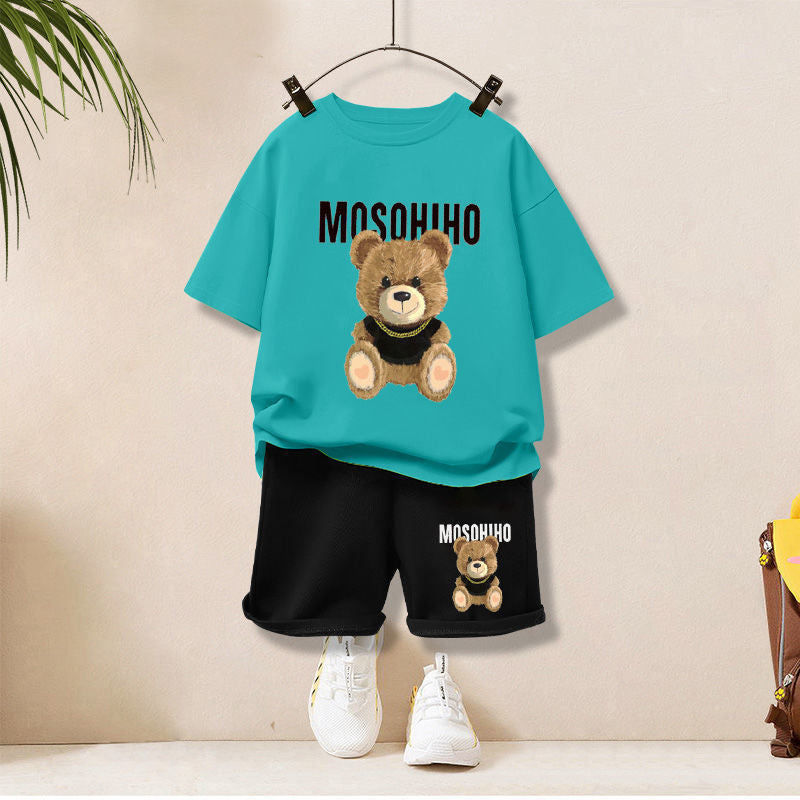 Trendy Boys Short-Sleeve Sets for Kids