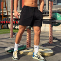 New Men's Ice Silk Mesh Gym Shorts  Breathable & Stretchable