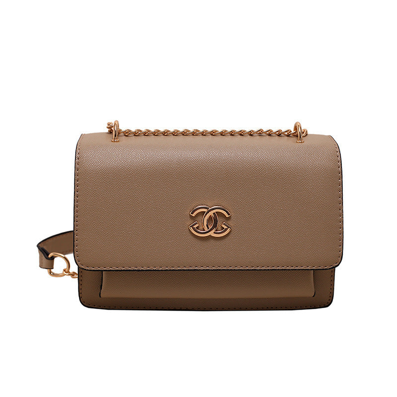 Trendy Square Shoulder Bag with Chain Strap