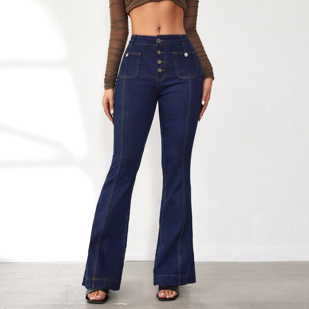 New Breasted Slim Bootcut Pant