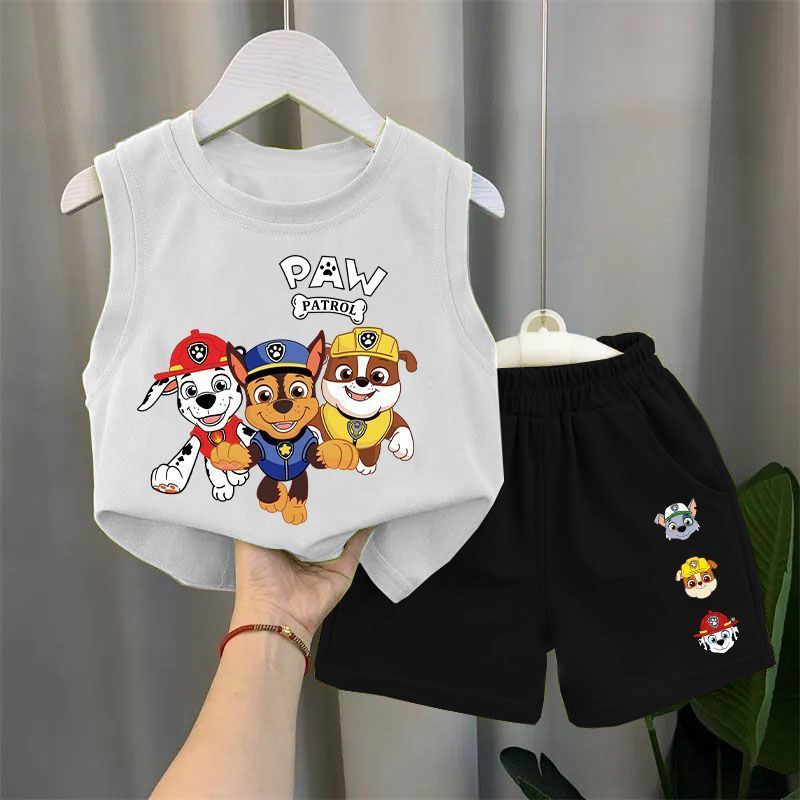 Kids' Sleeveless Vest & Shorts Set