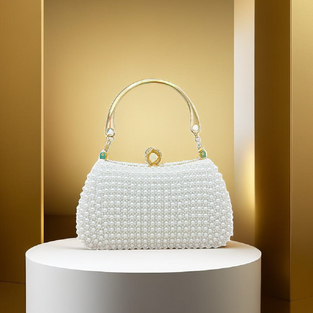 Exquisite Pearl Evening Bag: Perfect for Weddings & Birthdays