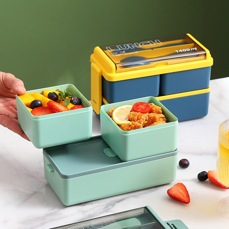 SnapLock Double-Layer Lunch Box
