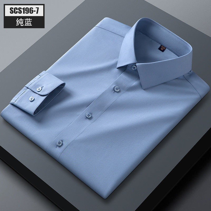 Mens Mulberry Silk Business Casual Shirt