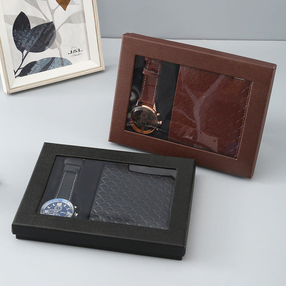 Quartz Watch and Wallet Set