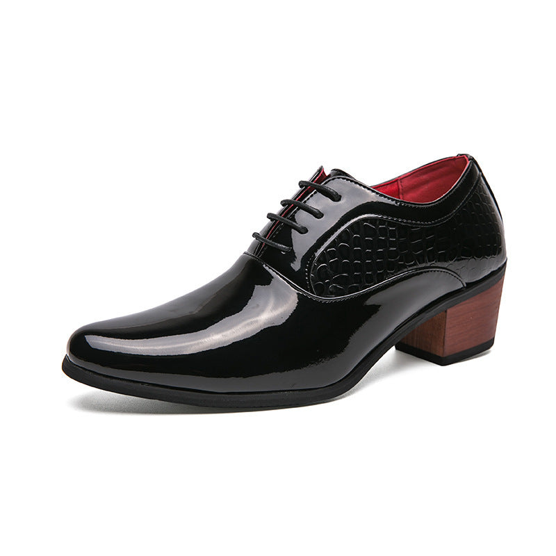 Men’s Plus-Size Pointed-Toe Leather Dress Shoes (On Hand)