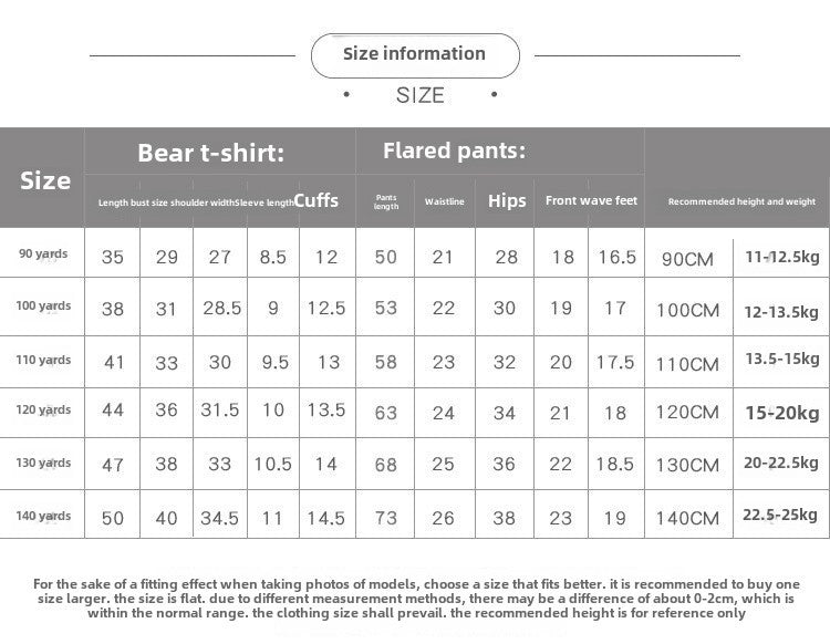 Summer Set - Stylish T-Shirt & Flared Pants for Girls