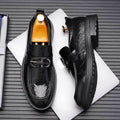 Men's Genuine Leather Slip-On Dress Shoes