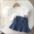 Denim Skirt Set