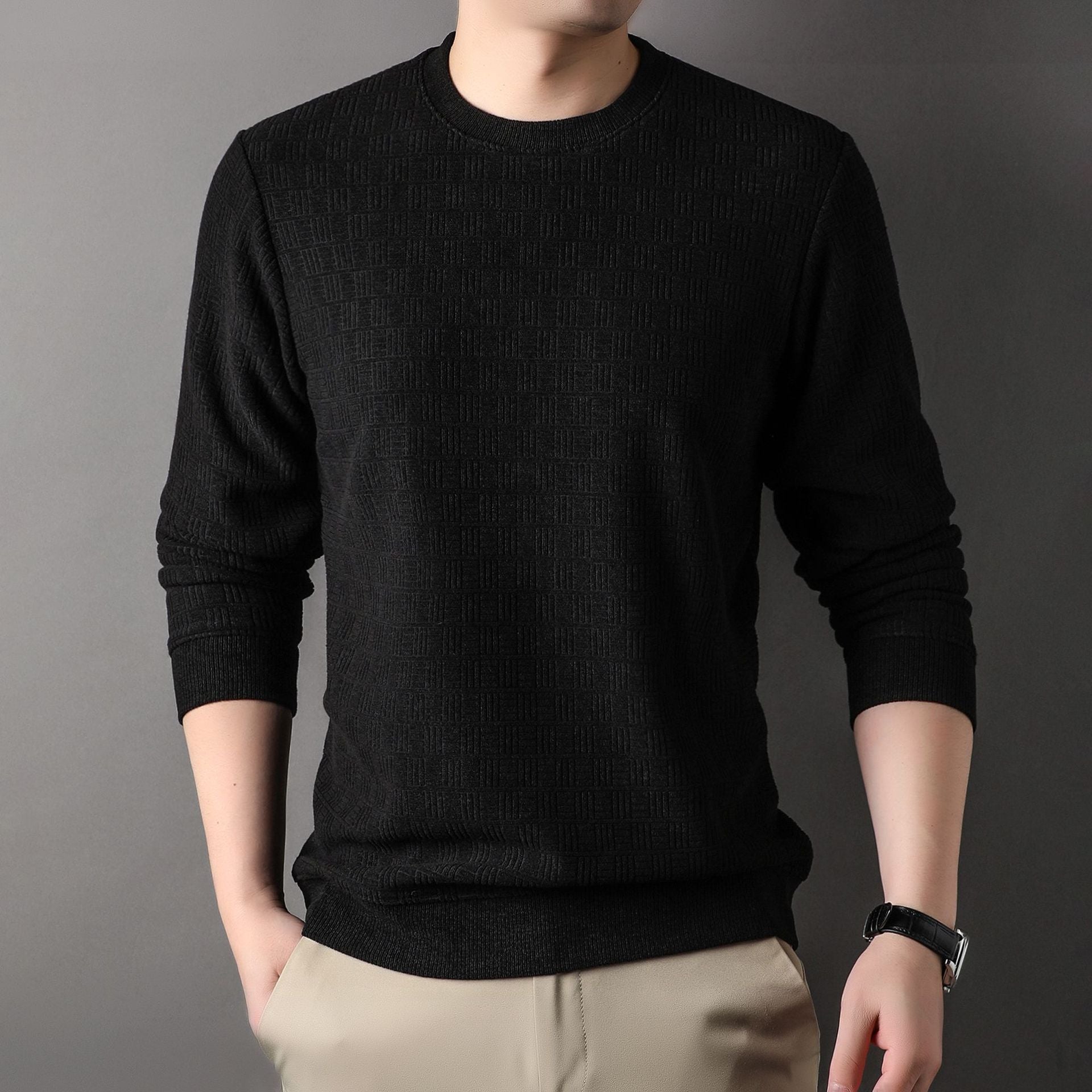 Textured Thermal Crewneck  Winter Edition