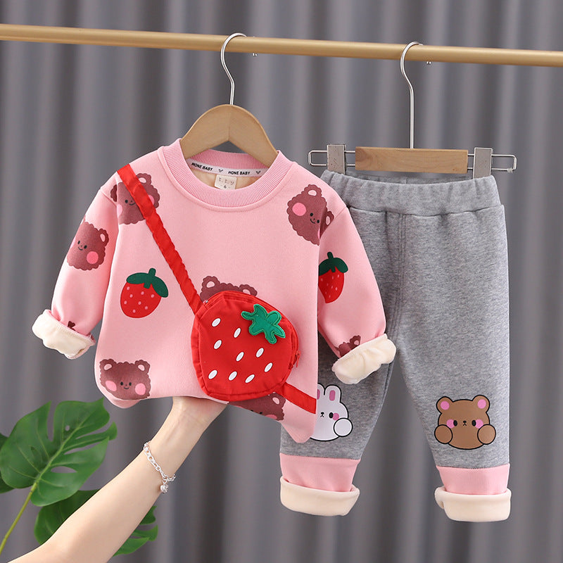 Velvet-Lined Sweater Set