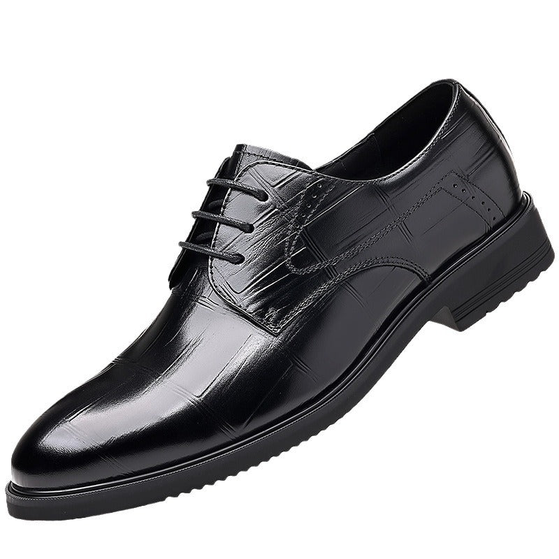 Breathable Soft Sole, Height-Boosting British Style Wedding & Business Shoes