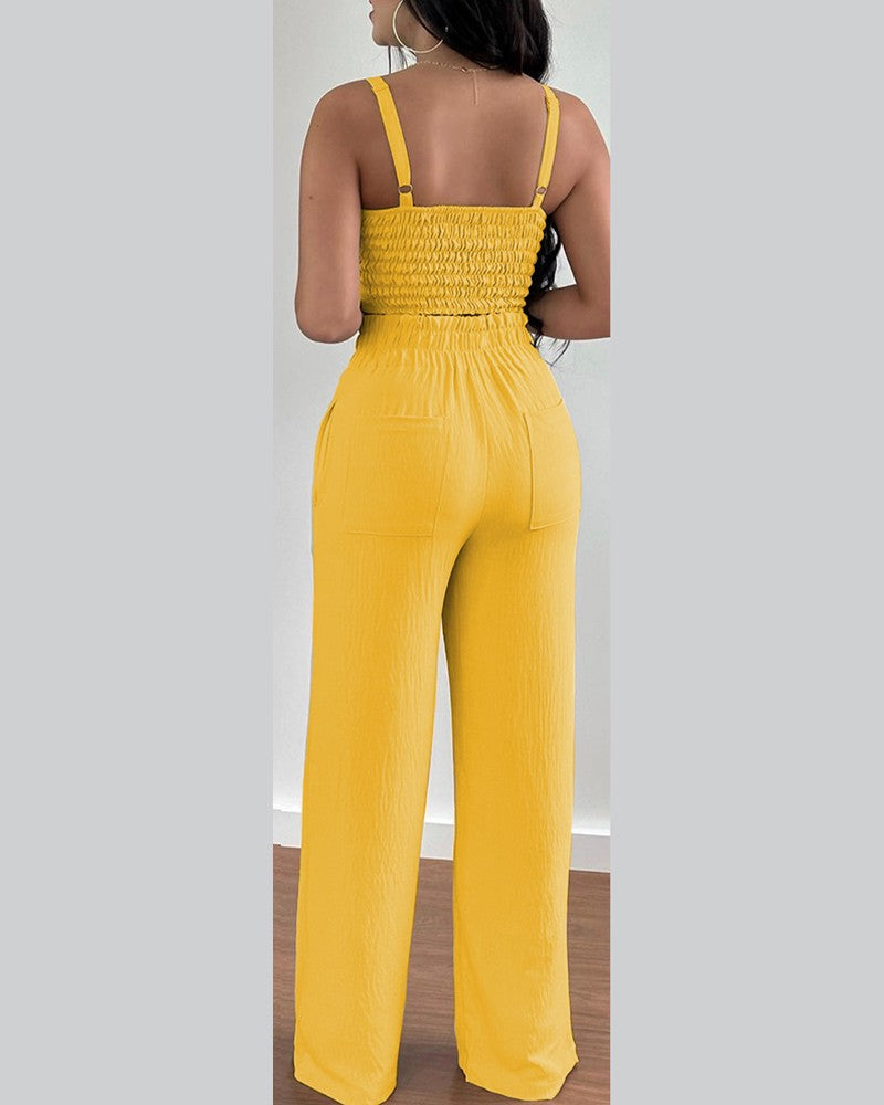 New Fashion Suspender Two-Piece Suit Women's Clothing
