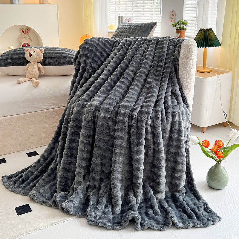 Bubble Velvet Throw Blanket