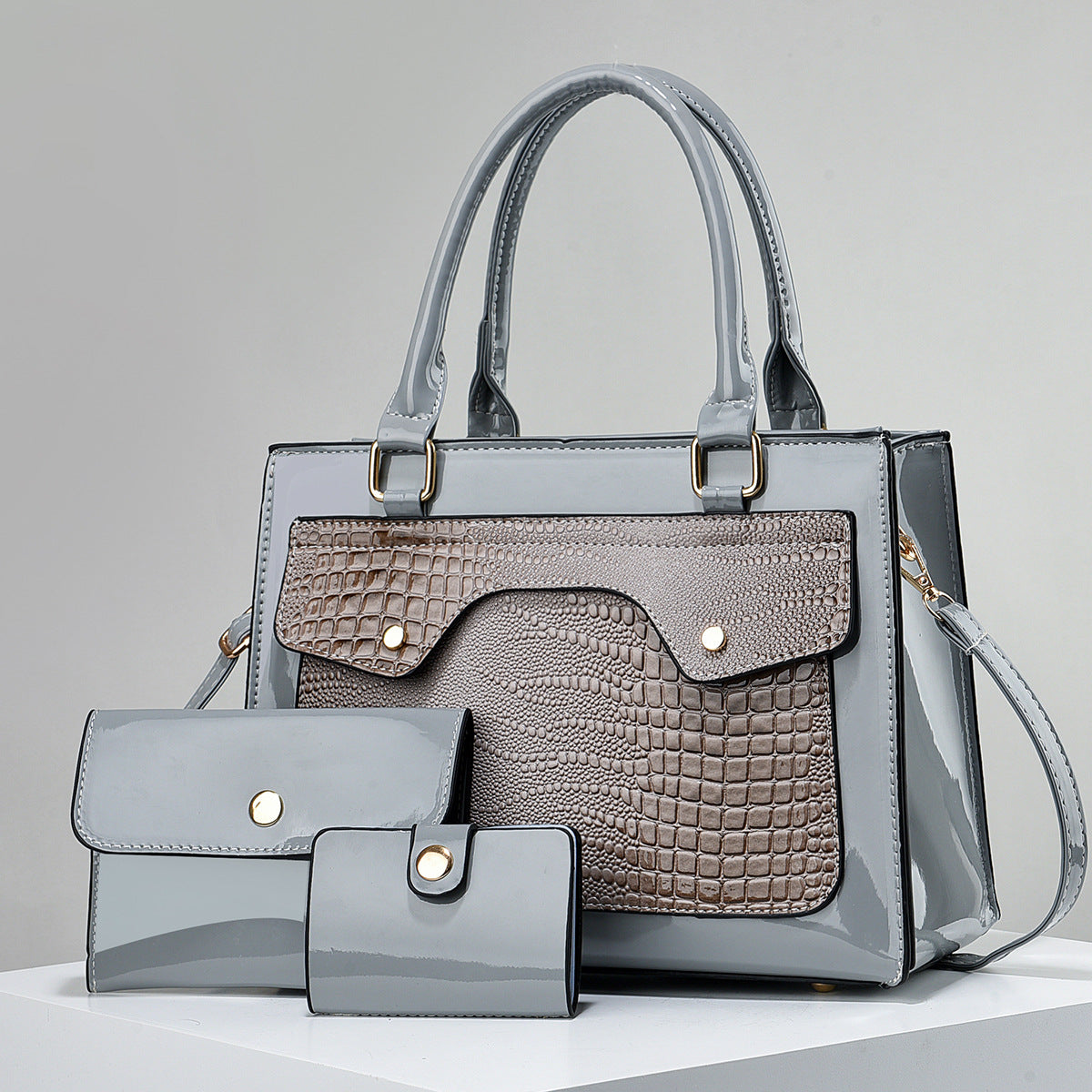 Shine 3-Piece Handbag Set