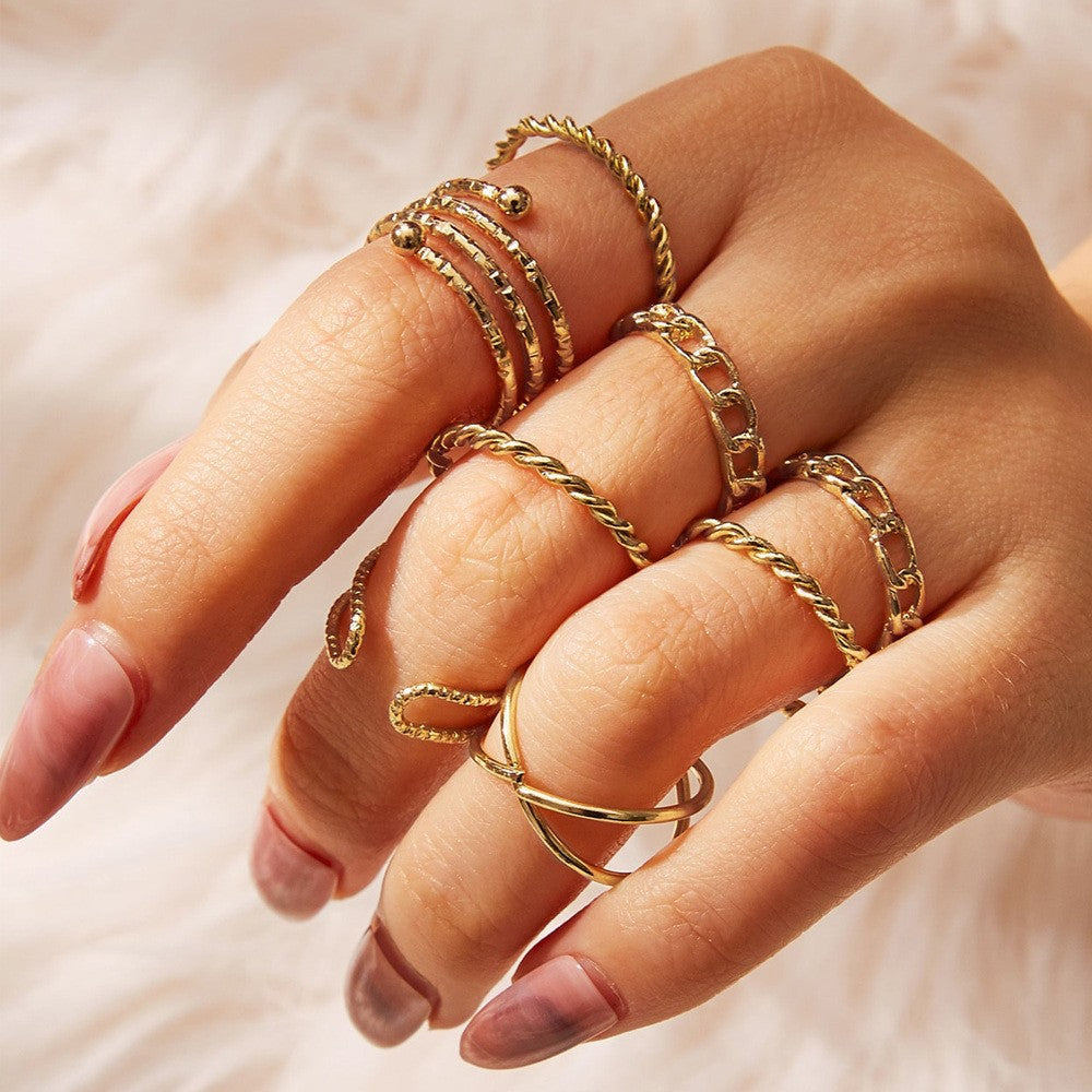 New butterfly rings set