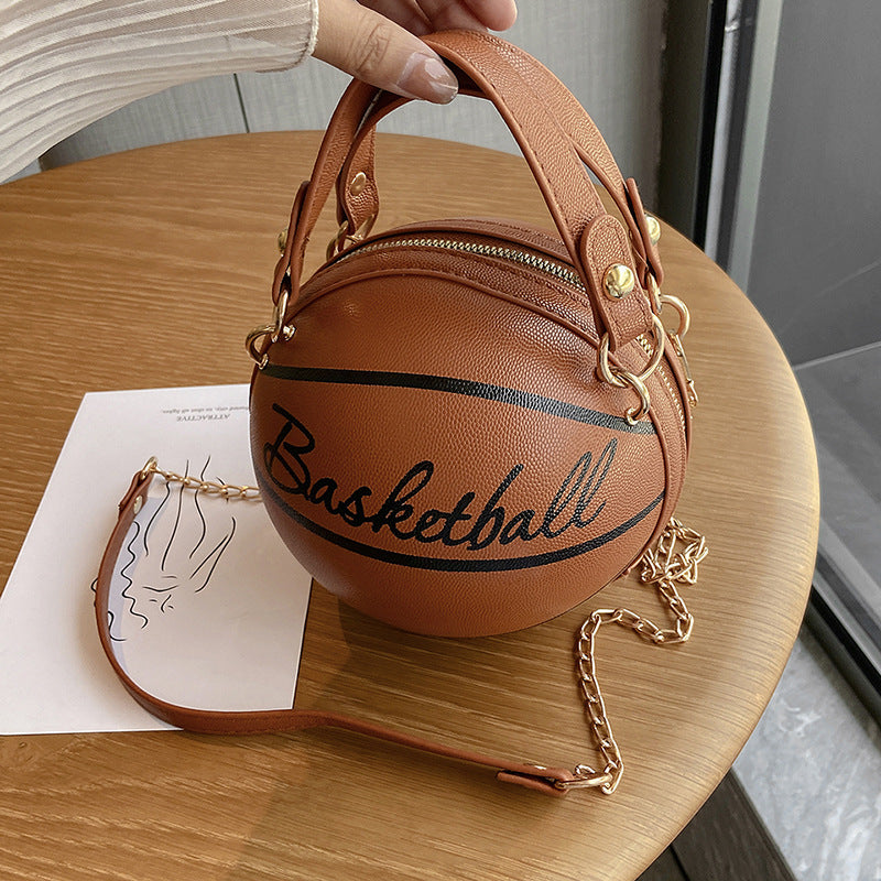 Personalized round basketball bag