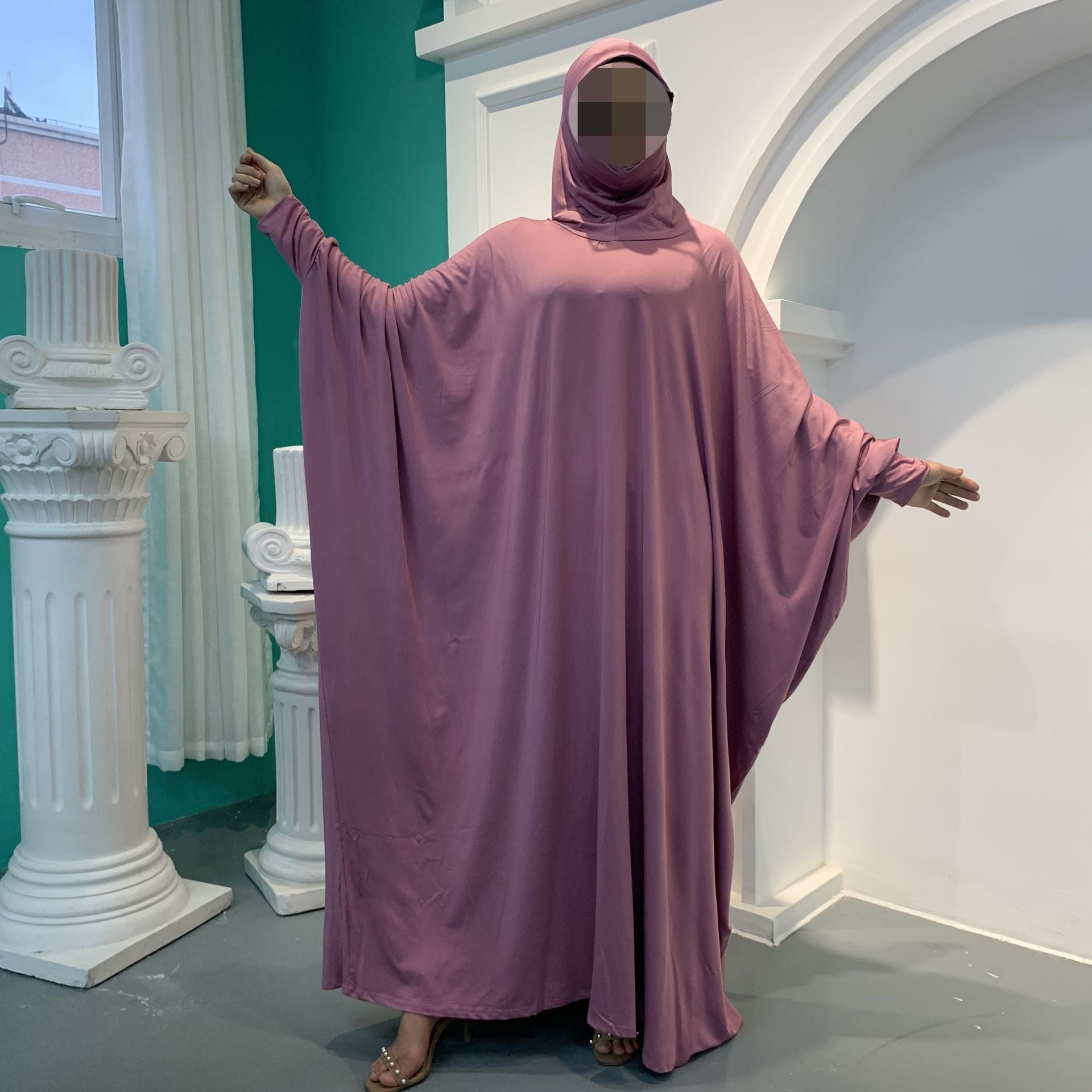 Elegant Big Swing Dolman Sleeve Robe