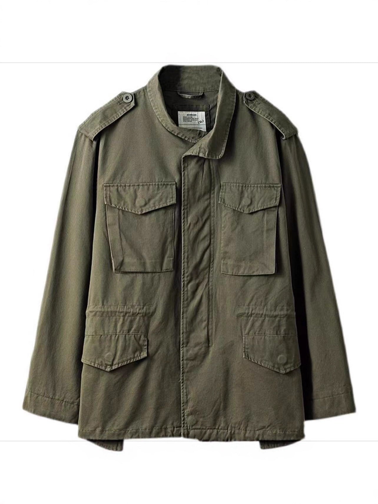 Men's Vintage Multi-Pocket Cargo Jacket