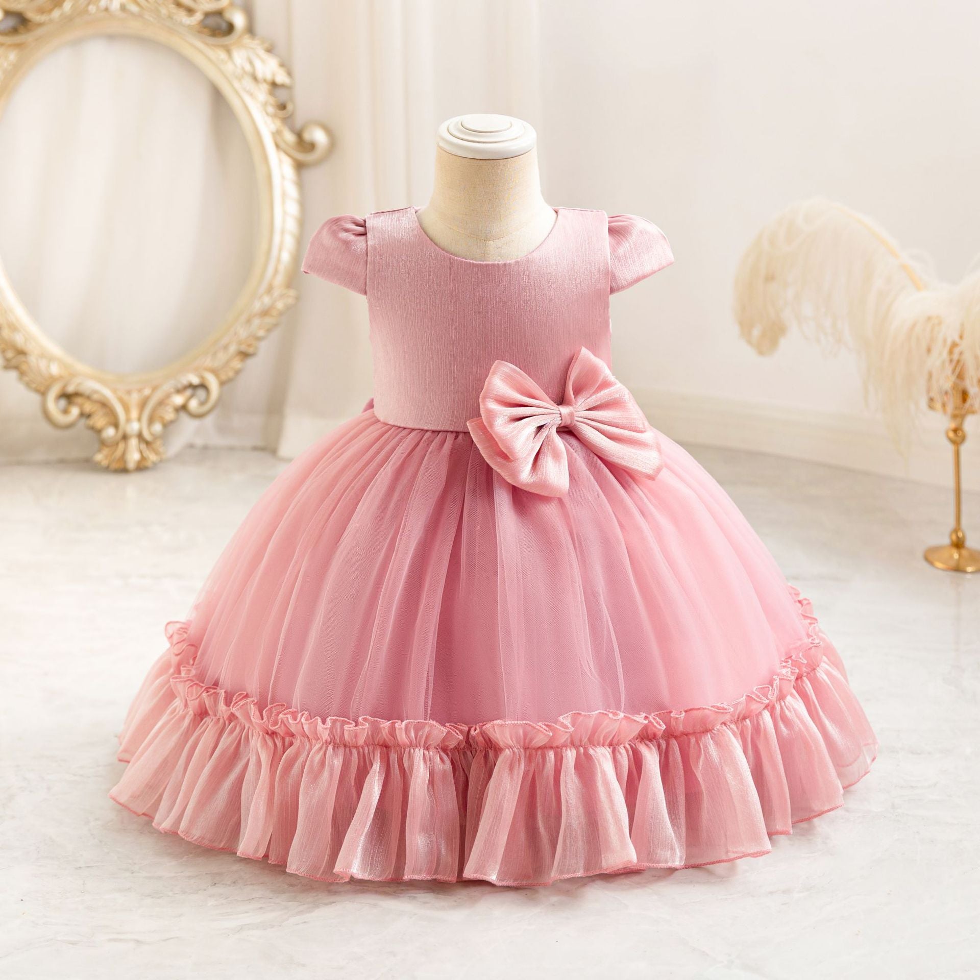 Sweetheart Ruffled Party Gown