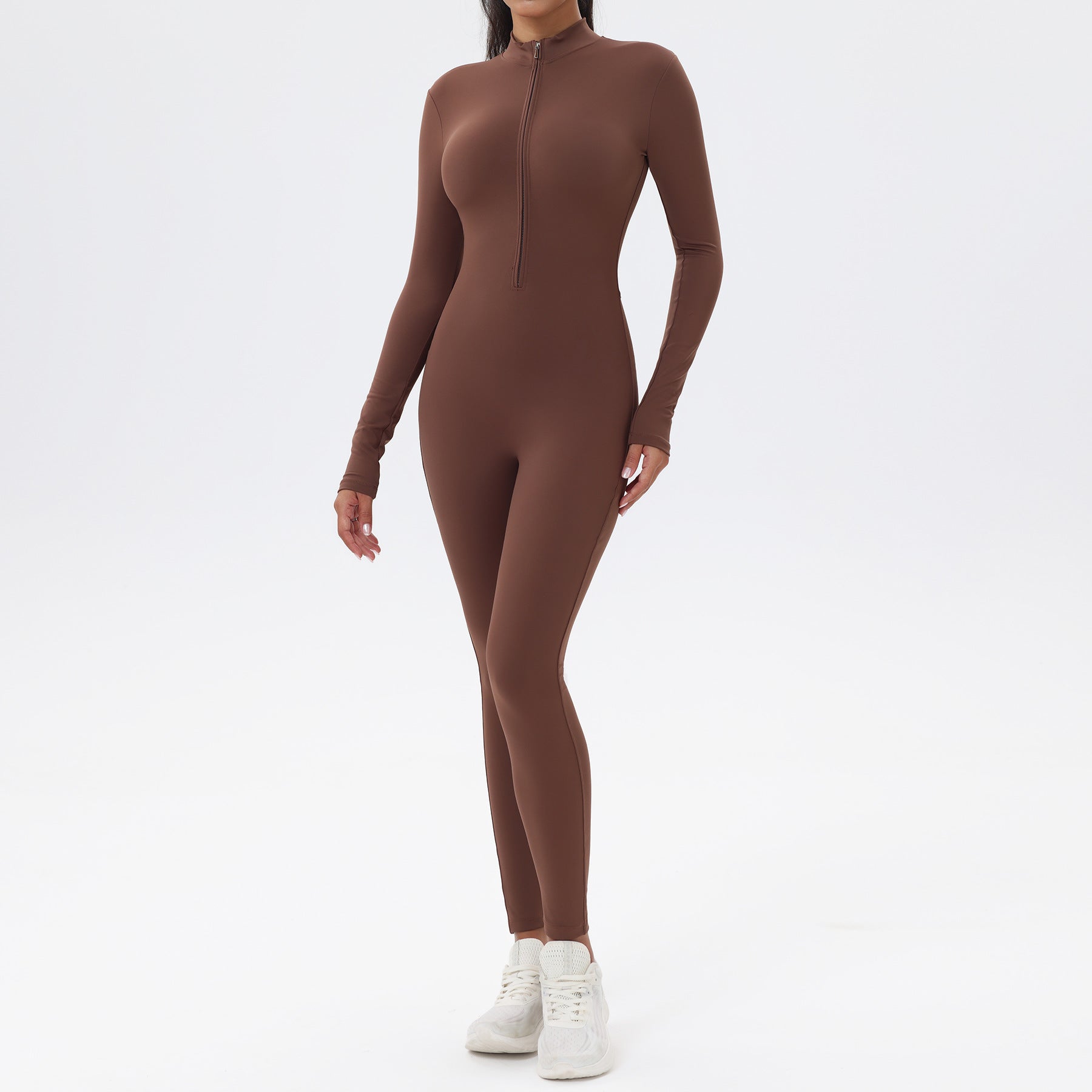 Zip-Up Workout Romper