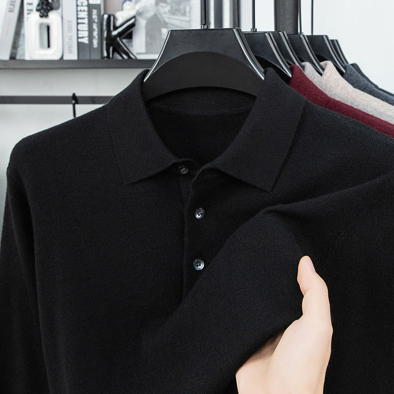 Knit Polo Luxe Sweater (On Hand)