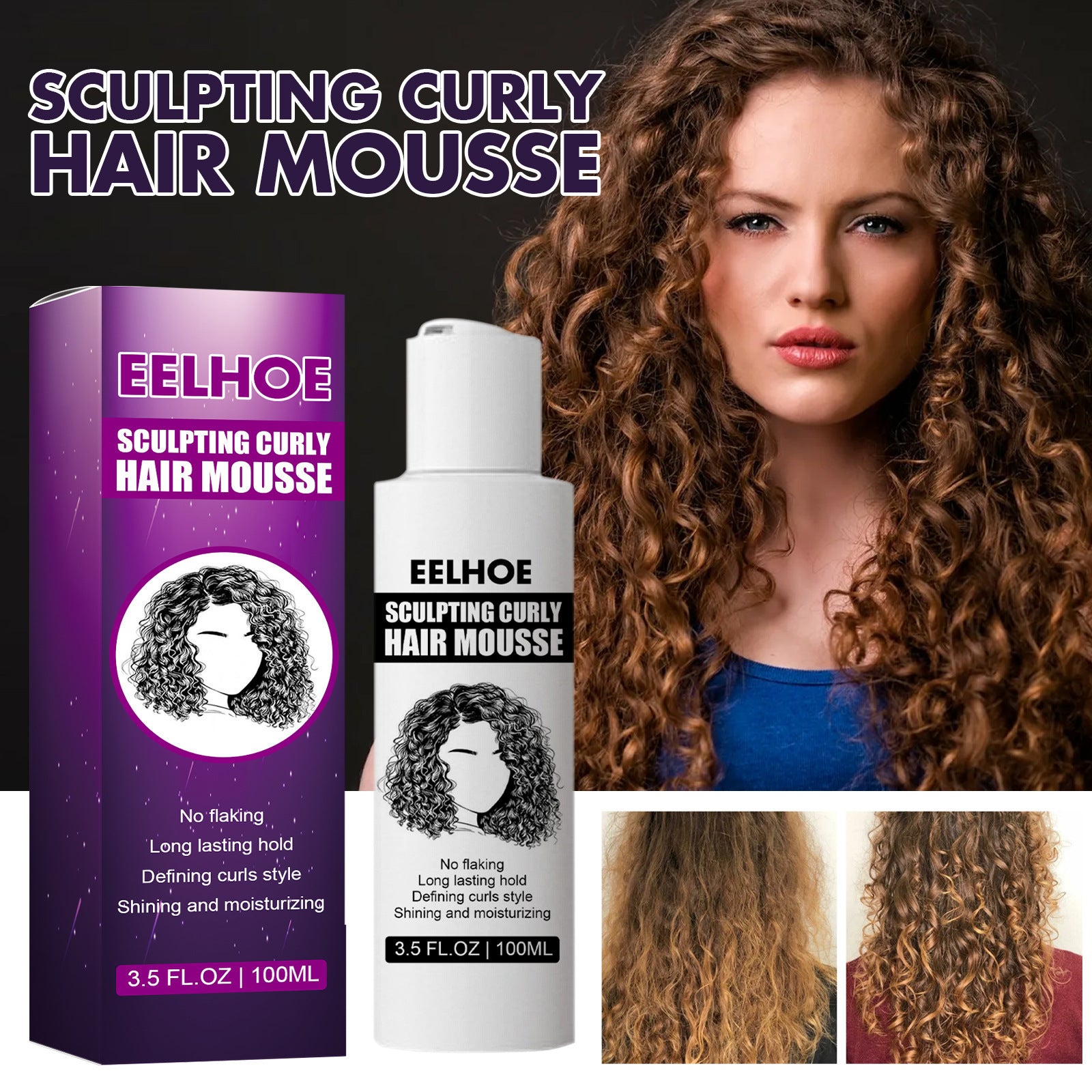 EELHOE Curly Styling Elastin