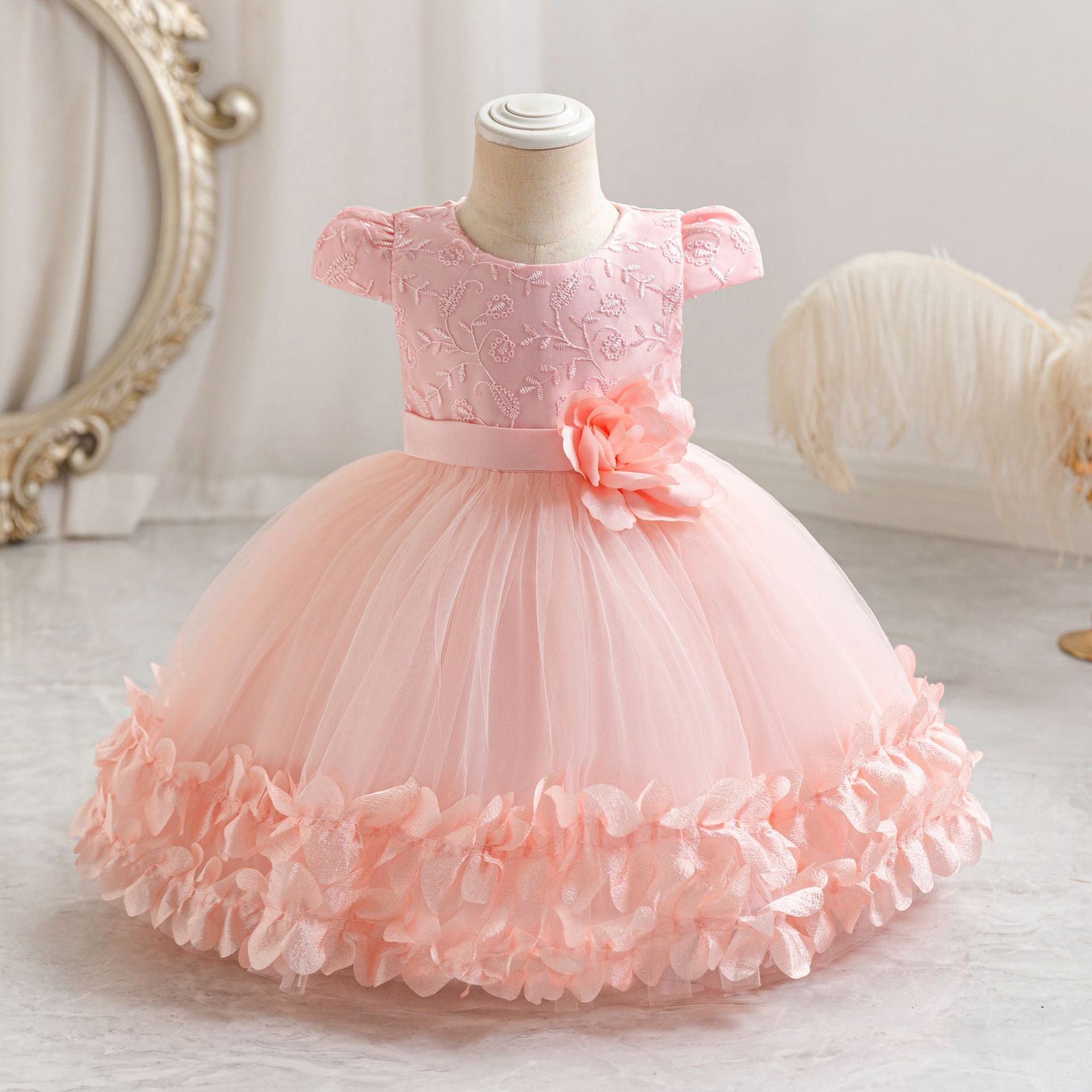 Baby Girl Lace Princess Tutu Dress  1st Birthday Party & Performance Outfit