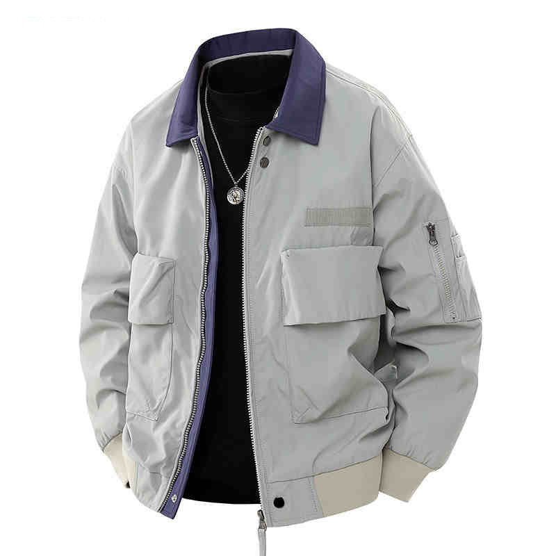 Men's Baseball Collar Cargo Jacket  Spring/Autumn