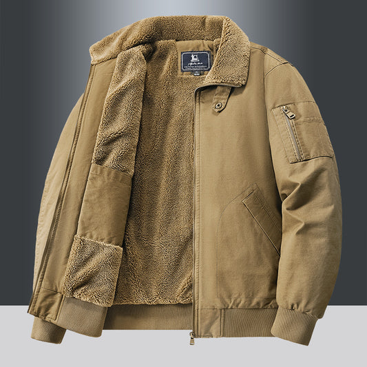 Men’s Winter Fleece Cargo Jacket
