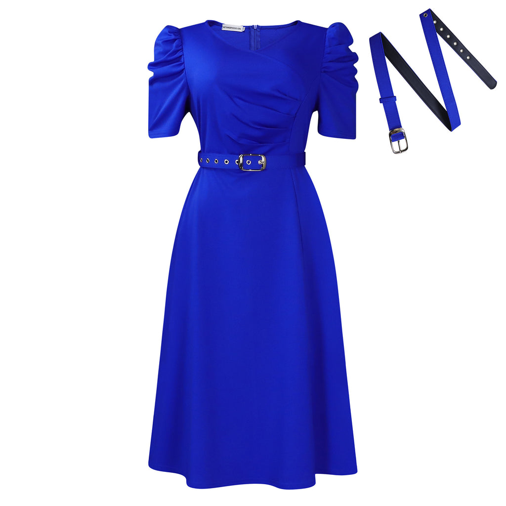 Womens Slim Fit V-Neck Summer Dress