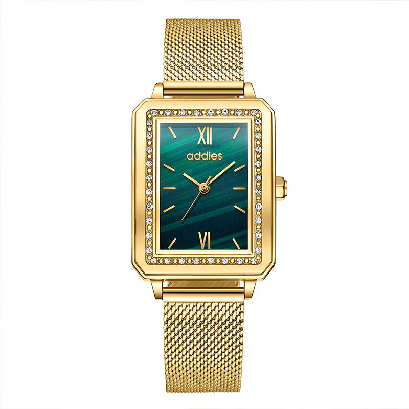 Women's Luxury Quartz Watch with Diamond Accents