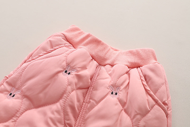 Embroidered Rabbit Coat Set