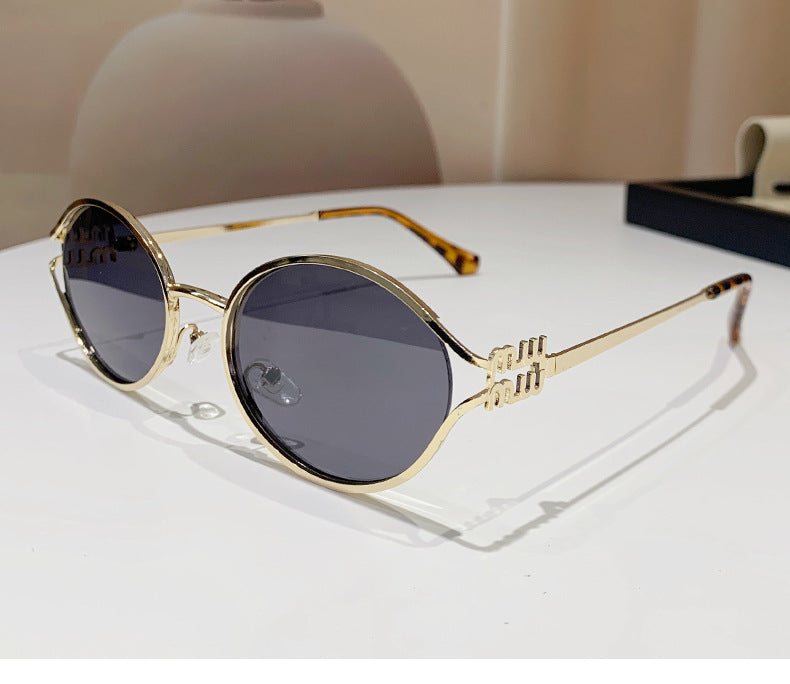 Oval Metal Sunglasses